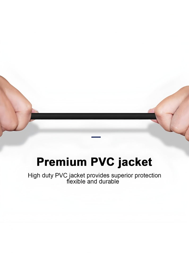 أبلينم كابل ميكروفون XLR ذكر إلى أنثى كابل تمديد متوازن ثلاثي الدبابيس لتطبيقات التسجيل، الخلاطات، أنظمة مكبرات الصوت، مصابيح DMX، الخلاط، مكبرات الصوت (5 أمتار) - Image 3